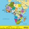 Map of Africa with all countries and their capitals