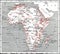 Map of Africa, vintage engraving