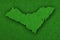 Map of Alagoas on green felt