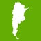 Map of Argentina icon green