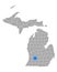Map of Barry in Michigan