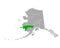 Map of Bethel in Alaska