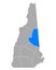 Map of Carroll in New Hampshire