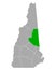 Map of Carroll in New Hampshire