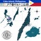 Map of Cebu island, Philippines