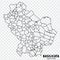 Map Chongqing Province of China districts