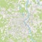 Map of the city of Bordeaux, France