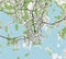 Map of the city of Helsinki, Finland