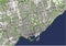 Map of the city of Toronto, Canada