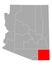 Map of Cochise in Arizona