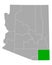 Map of Cochise in Arizona