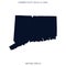 Map of Connecticut vector design template