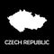 Map of czech republic. map concept. Europe mainland. Vector illustration.