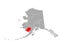 Map of Dillingham in Alaska