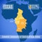 Map of the Economic Community of Central African States ECCAS