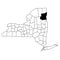 Map of Essex County in New York state on white background. single County map highlighted by black colour on New york map