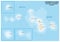 Map of the French Polynesian Archipelago Leeward Islands Society Islands, France