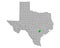 Map of Gonzales in Texas