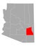 Map of Graham in Arizona