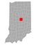 Map of Hamilton in Indiana