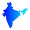 Map India.India Map. Map Of India Vector silhouette.India vector map.