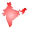 Map India.India Map. Map Of India Vector silhouette.India vector map.