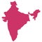 Map India.India Map. Map Of India Vector silhouette.India vector map.