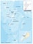 Map of Indian Archipelago Lakshadweep, Union Territory, India