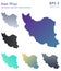 Map of Iran with beautiful gradients.