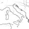 Map of The ITALIAN Lands: Italy, Tuscany, Lombardy, Sicily, The Apennines, Italian Peninsula. Geographic chart.