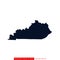 Map of Kentucky vector design template