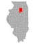 Map of La Salle in Illinois