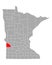 Map of Lac qui Parle in Minnesota