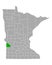 Map of Lac qui Parle in Minnesota