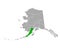 Map of Lake and Peninsula in Alaska
