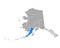 Map of Lake and Peninsula in Alaska