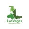 Map Of Las Vegas City Modern Geometric Logo Design