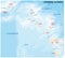 Map of leeward islands, Caribbean island group