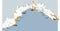 Map of Liguria with rivers, hydro geological map, Water criticality map. Italy