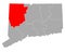 Map of Litchfield in Connecticut