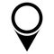 Map and location icon.Map marker icon.Maps pin. Location map black icon. Location pin. Pin icon vector. Communication, background.