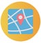 Map Locator isolated vector icon which can be easily edit or modified