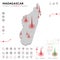 Map of Madagascar Epidemic and Quarantine Emergency Infographic Template. Editable Line icons for Pandemic Statistics