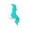 Map of Malawi Vector Design Template.