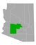 Map of Maricopa in Arizona