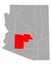 Map of Maricopa in Arizona