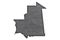 Map of Mauritania on dark slate