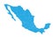 Map of mexico. High detailed vector map - mexico.