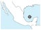 Map of Mexico, outline of the Mexican Republic, map to illustrate