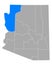 Map of Mohave in Arizona